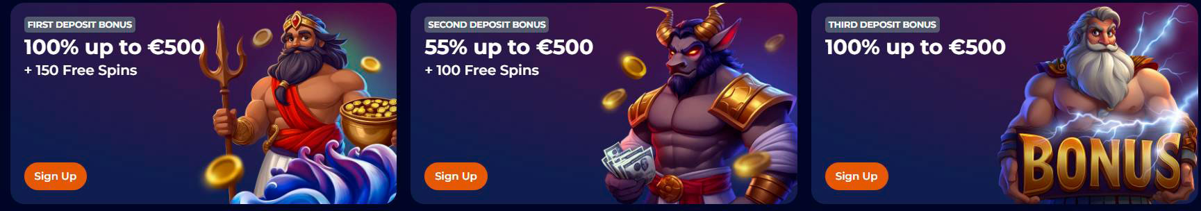 Nine welcome bonus
